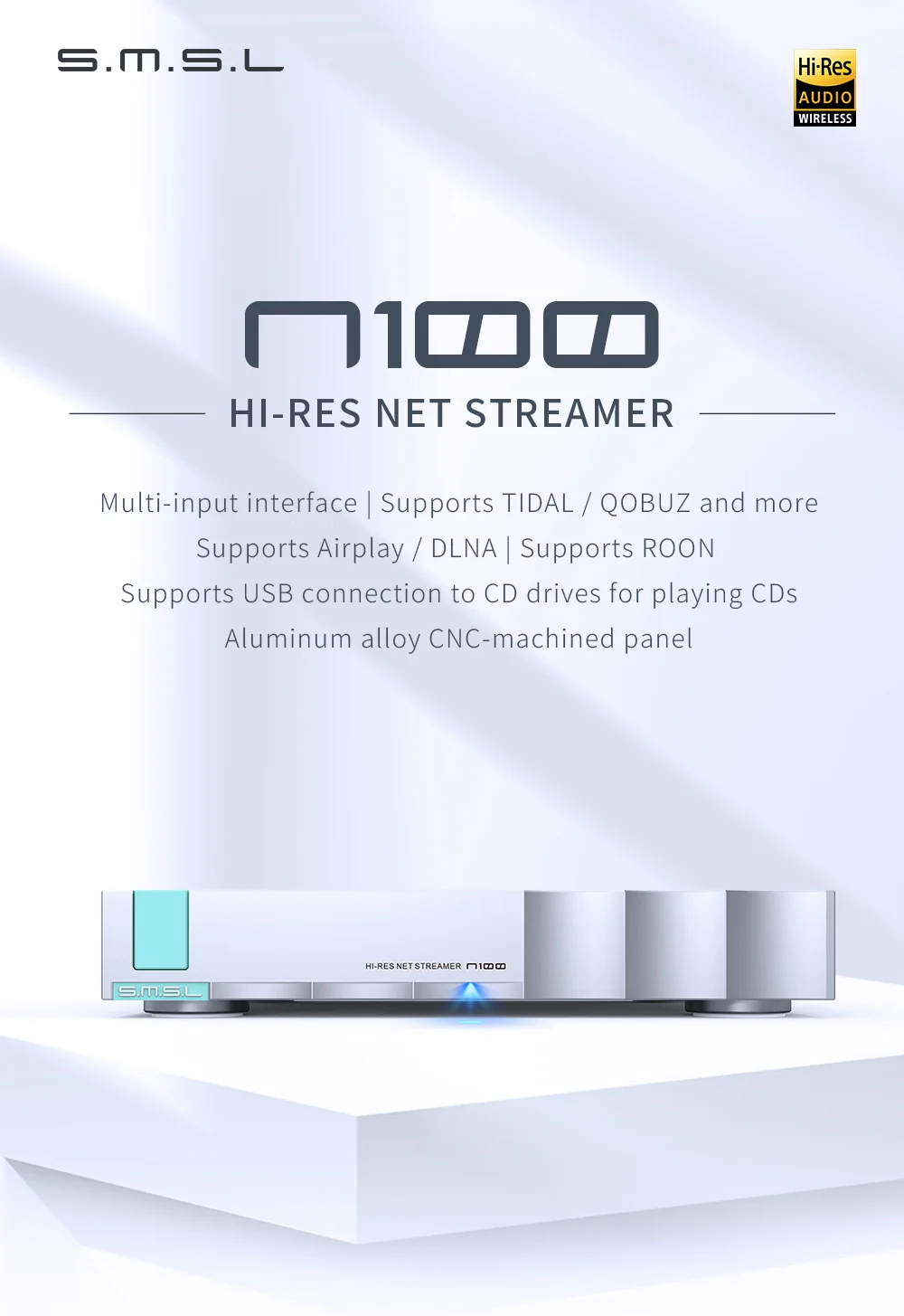 SMSL N100 Hi-Res Net Streamer - Image 3