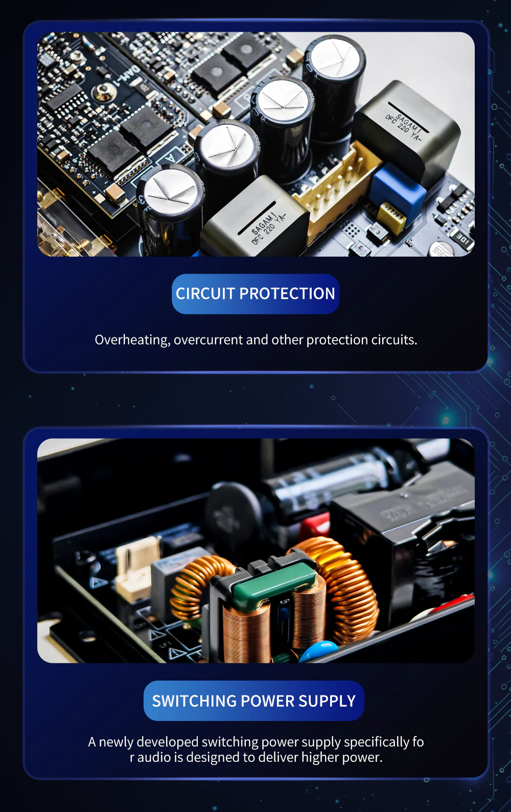 SMSL PA-X Gallium Nitride Power Amplifier - Image 7