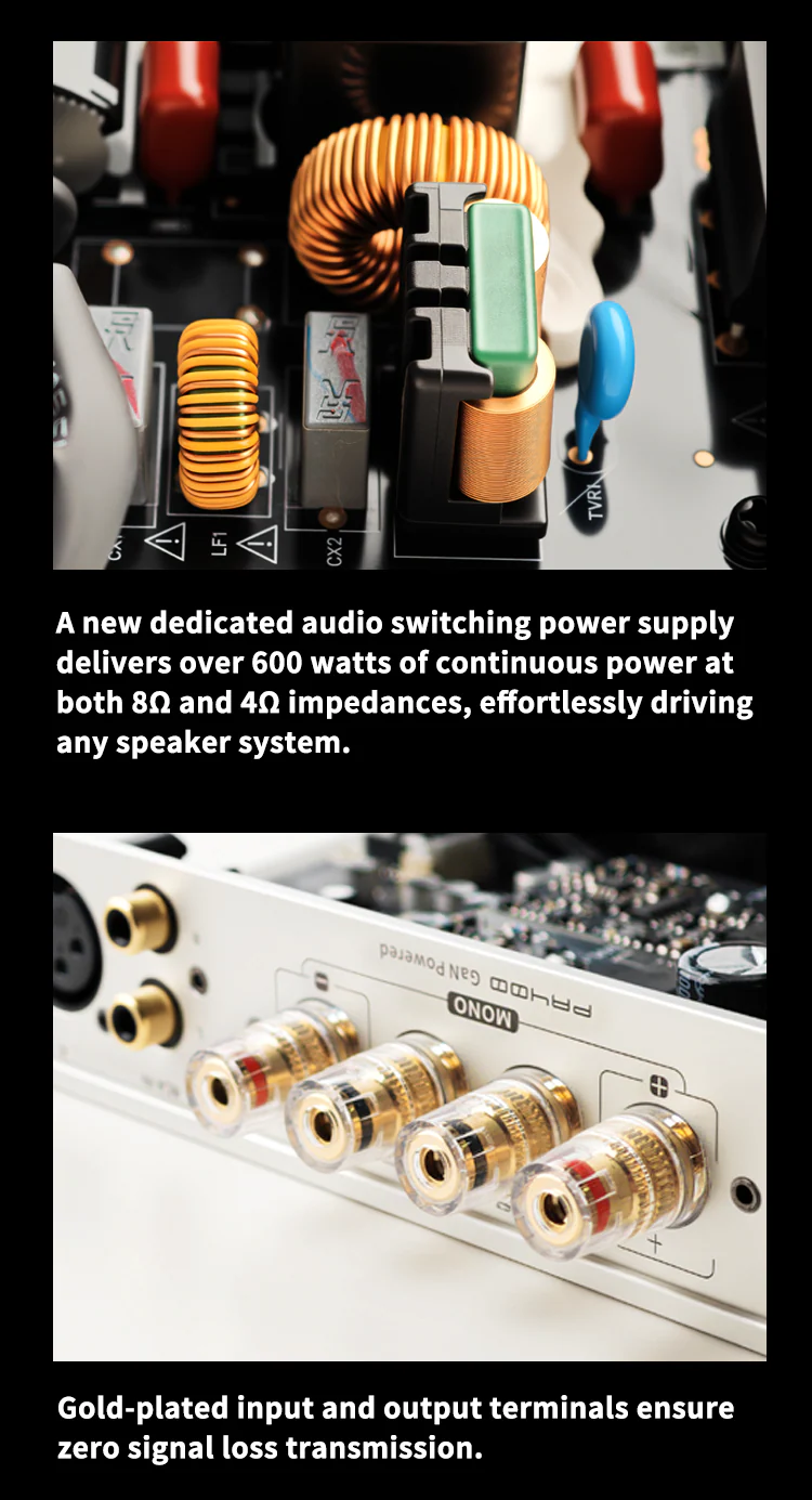 SMSL PA400 Gallium Nitride Power Amplifier - Image 10