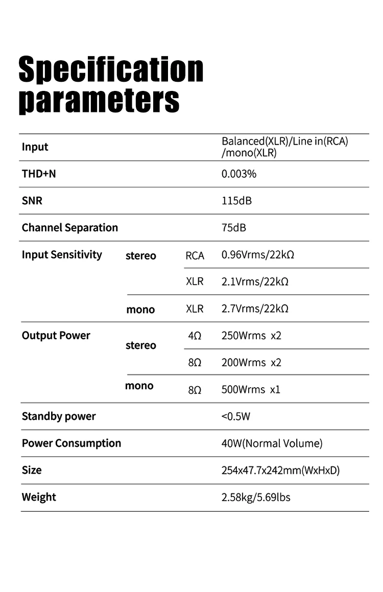 SMSL PA400 Gallium Nitride Power Amplifier - Image 15