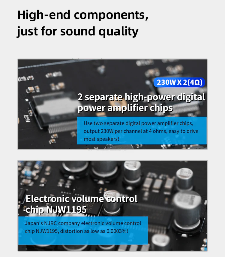 SMSL SA400 High Resolution Power Amplifier (Apos Certified) - Image 11