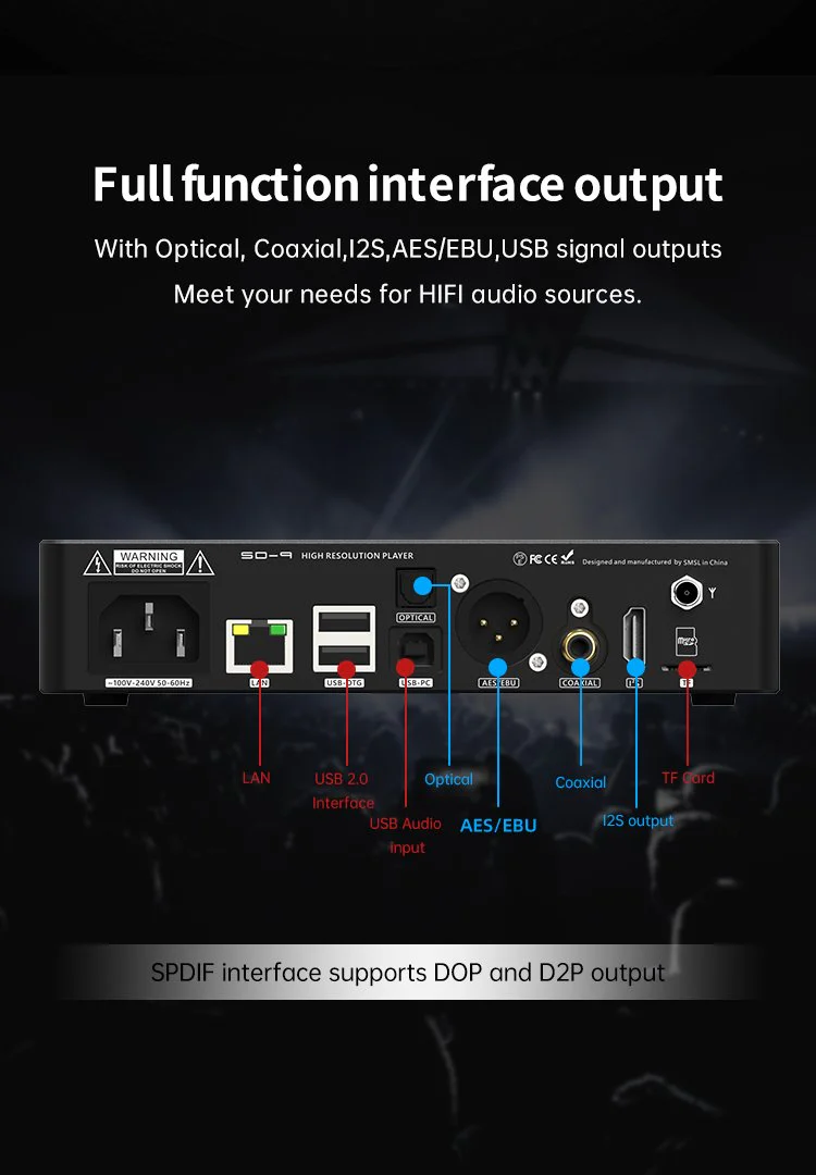 SMSL SD-9 HiFi Network Music Player (Apos Certified) - Image 12