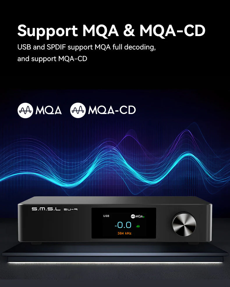 SMSL SU-9 Ultra MQA High-Performance DAC (Apos Certified) - Image 6