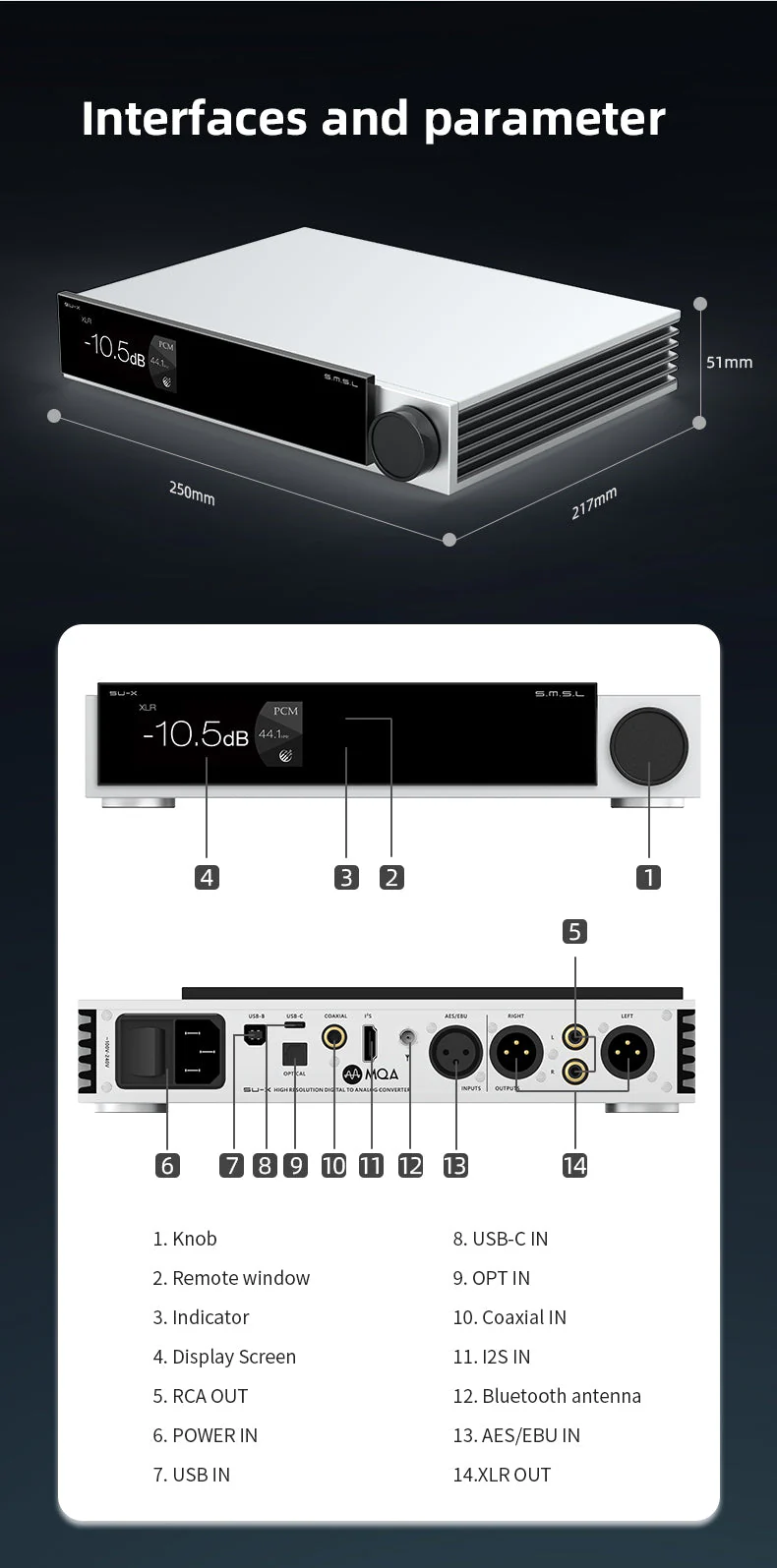 SMSL SU-X Balanced MQA Desktop DAC - Image 18