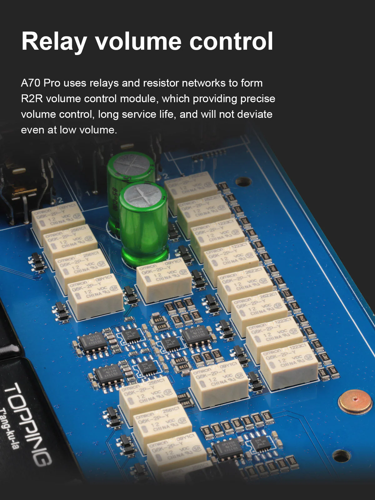 TOPPING A70 Pro Fully Balanced Headphone Amplifier (Apos Certified) - Image 15