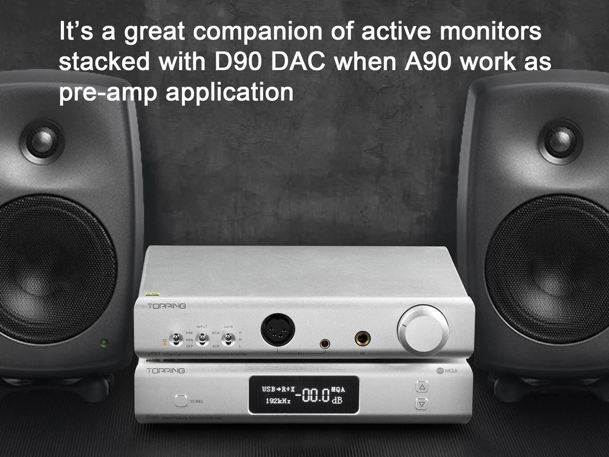 TOPPING A90 Discrete / A90 Headphone Amp (Apos Certified) - Image 12