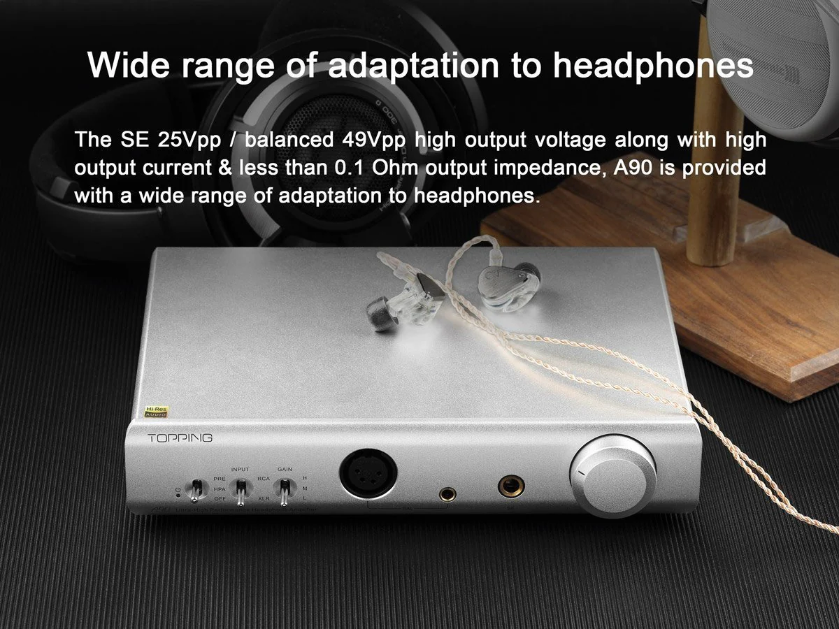 TOPPING A90 Discrete / A90 Headphone Amp (Apos Certified) - Image 8