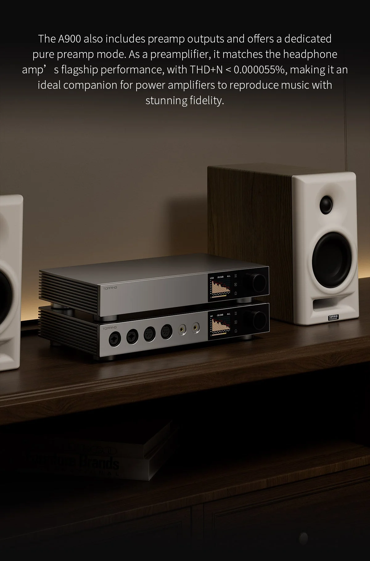 TOPPING A900 Ultra-Flagship Headphone Amplifier - Image 10