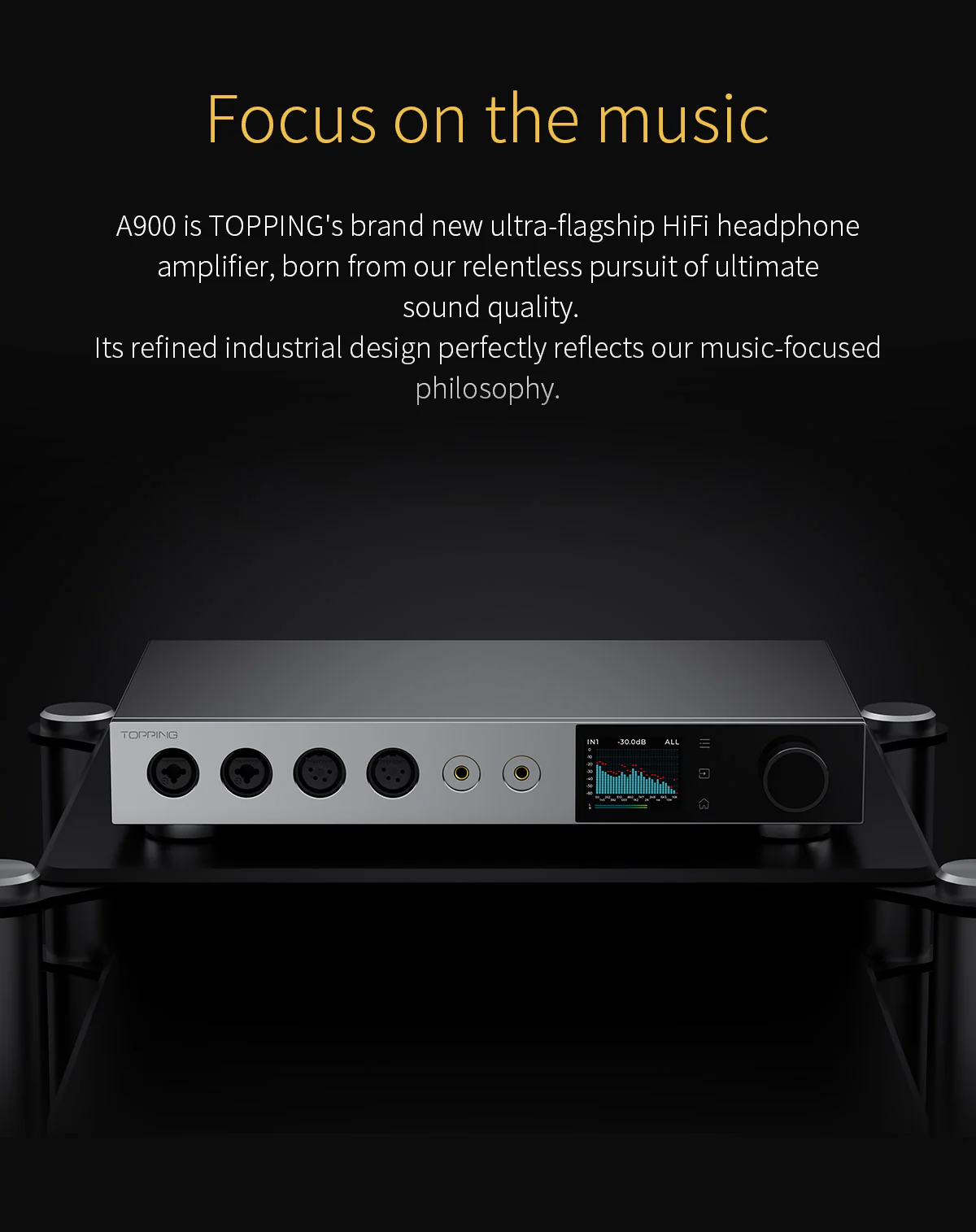 TOPPING A900 Ultra-Flagship Headphone Amplifier - Image 6