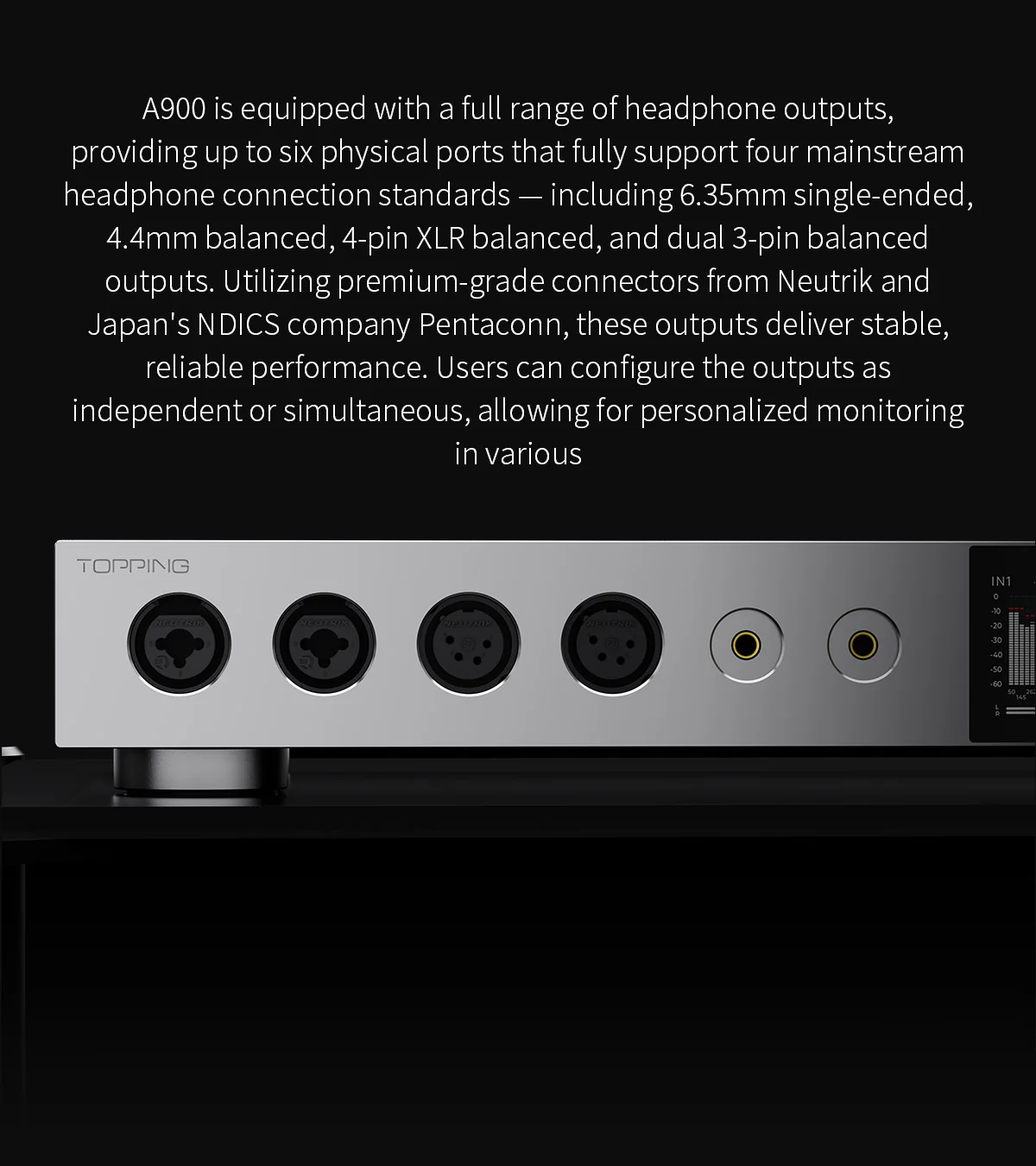 TOPPING A900 Ultra-Flagship Headphone Amplifier - Image 9