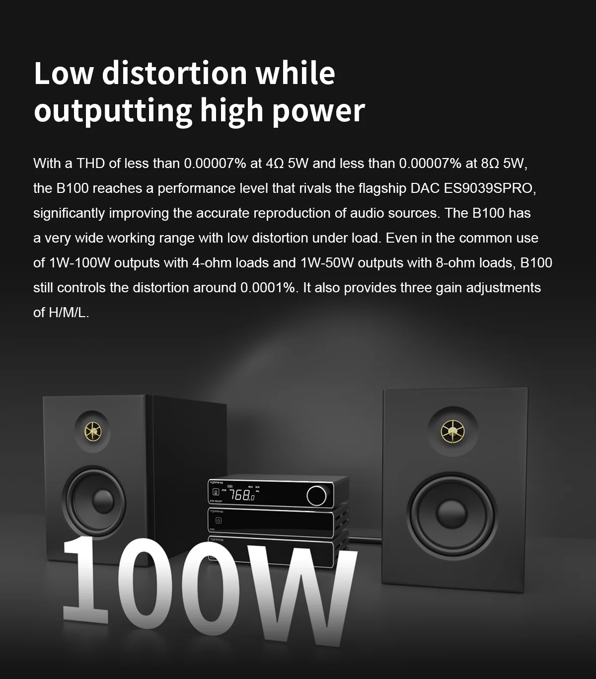 TOPPING B100 Mono Pure Power Amplifier - Image 8
