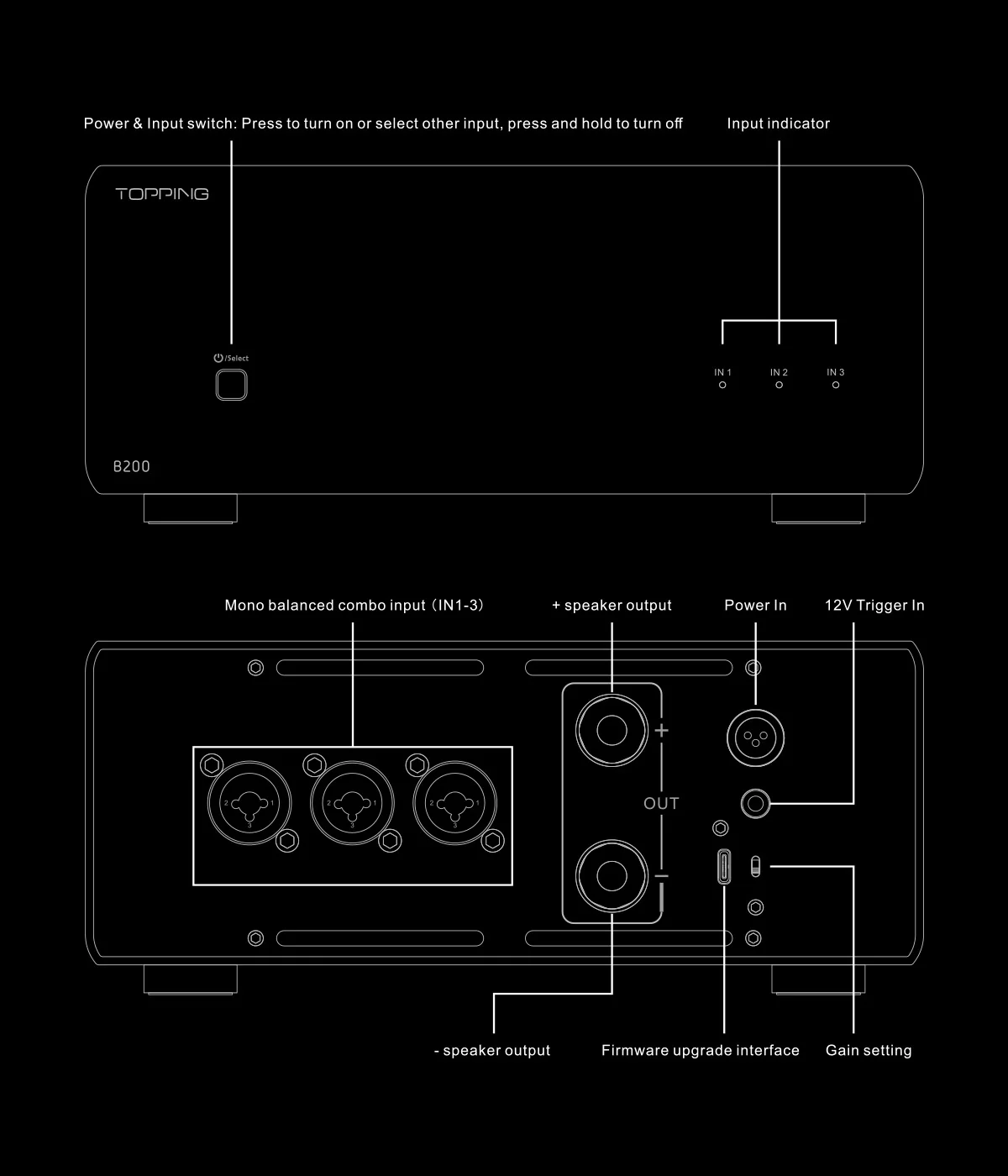 TOPPING B200 Ultra-high Performance Mono Power Amplifier - Image 13