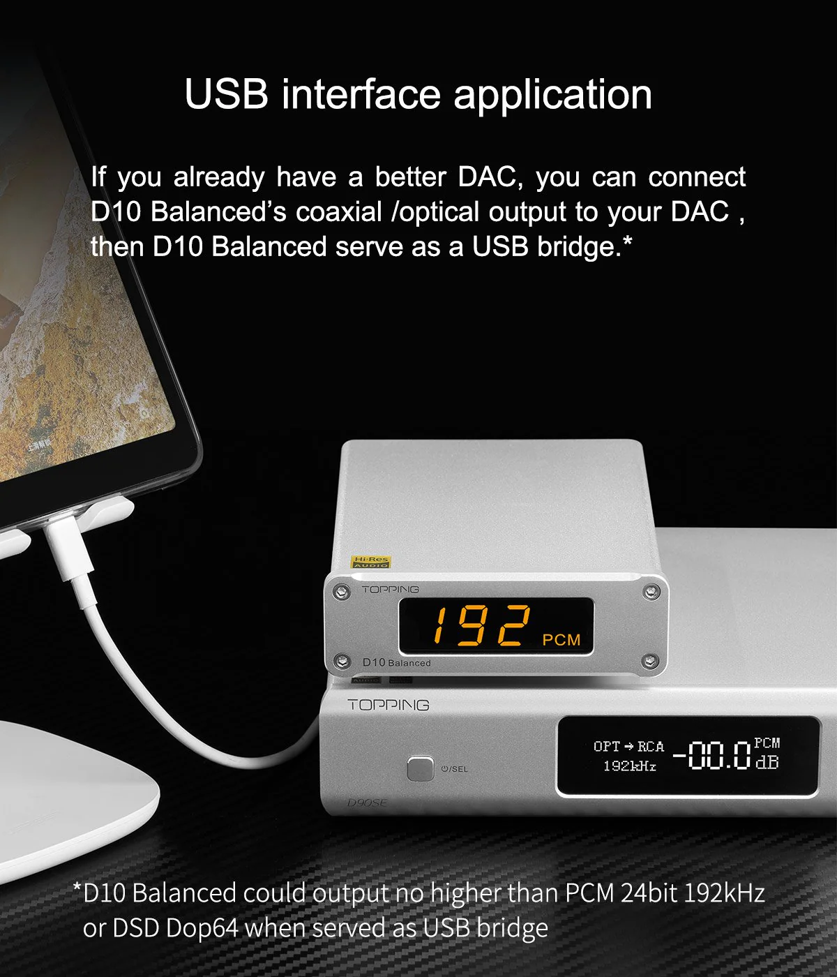 TOPPING D10 Balanced Desktop DAC (Apos Certified) - Image 13