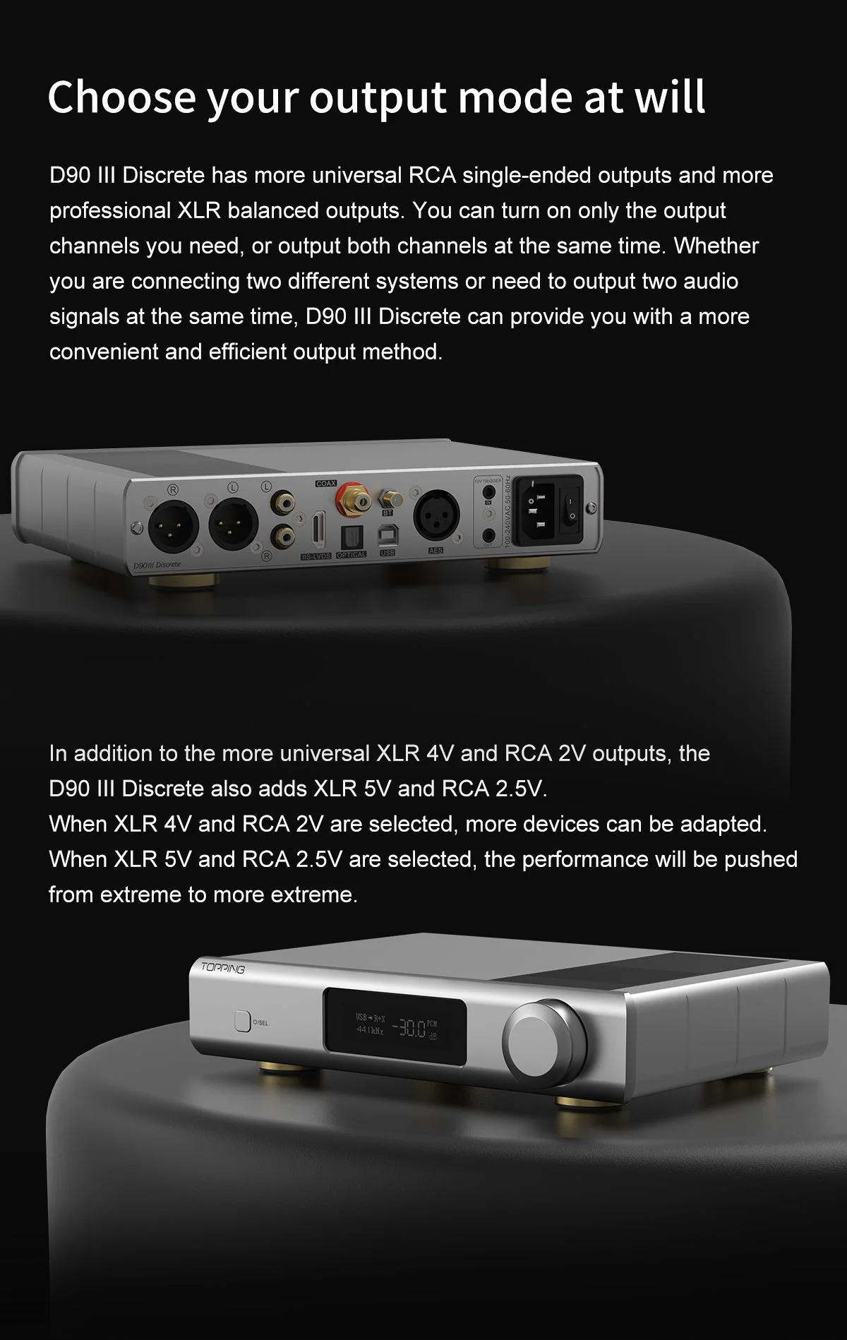 TOPPING D90 III Discrete 1-bit Fully-balanced Desktop DAC - Image 13