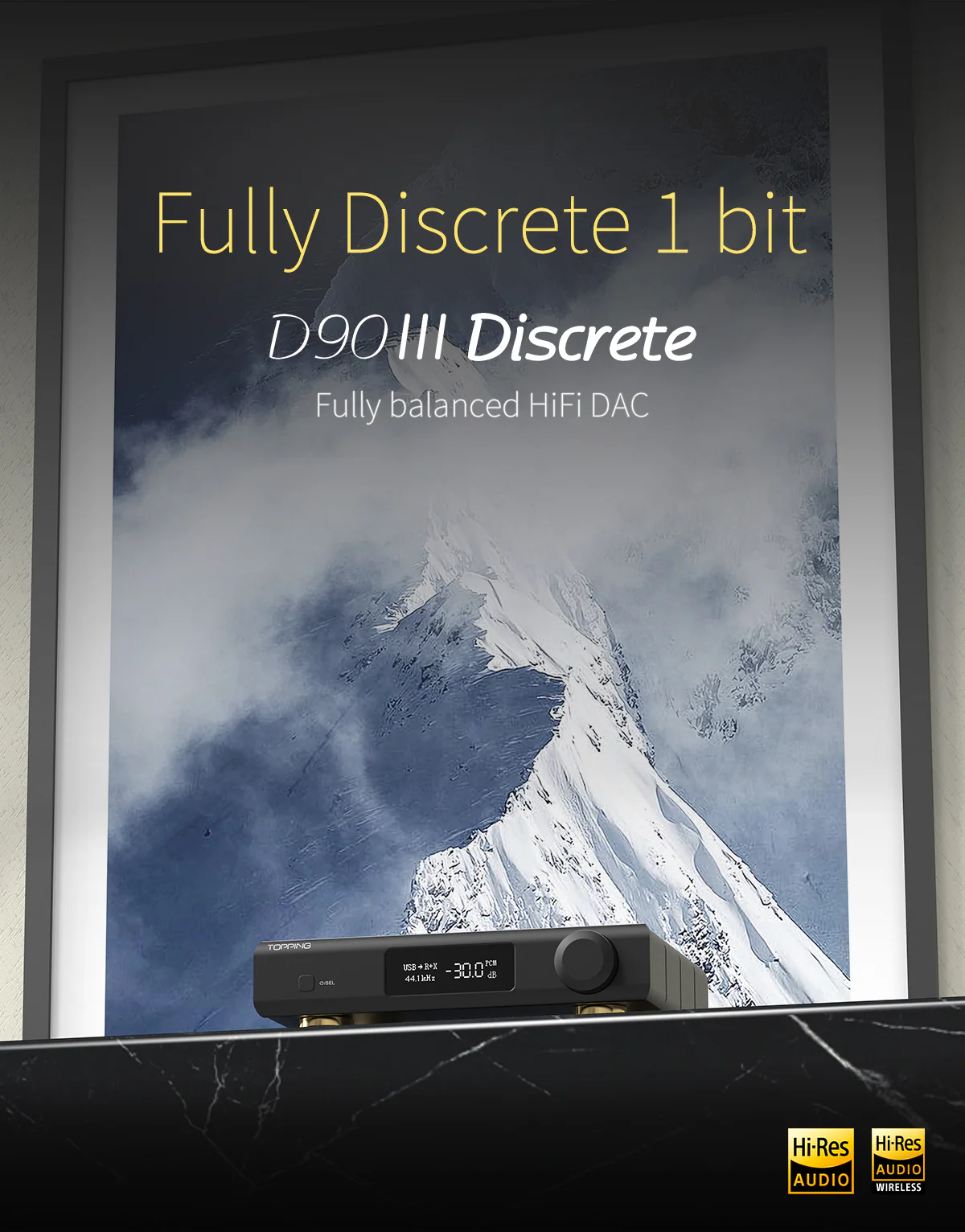 TOPPING D90 III Discrete 1-bit Fully-balanced Desktop DAC - Image 3