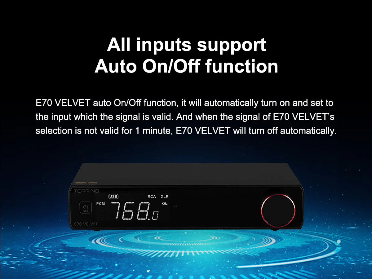 TOPPING E70 VELVET AK4499EX Desktop DAC (Apos Certified) - Image 13
