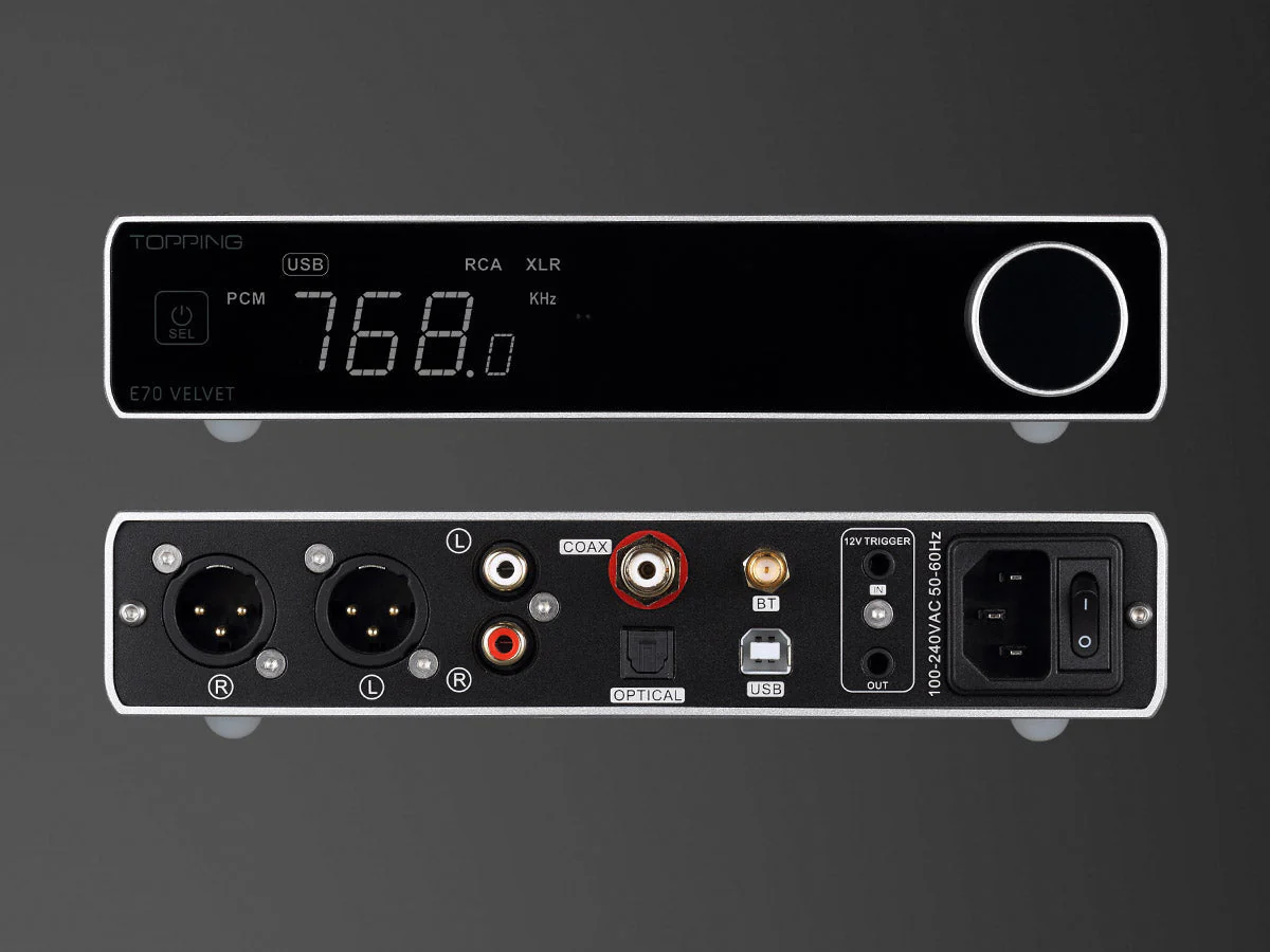 TOPPING E70 VELVET AK4499EX Desktop DAC (Apos Certified) - Image 19