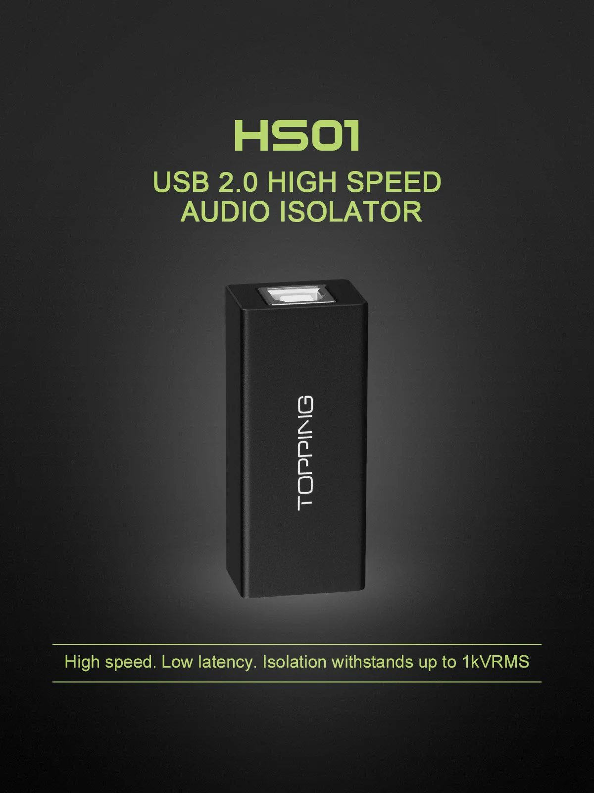 TOPPING HS01 USB 2.0 High Speed Audio Isolator (Apos Certified) - Image 2