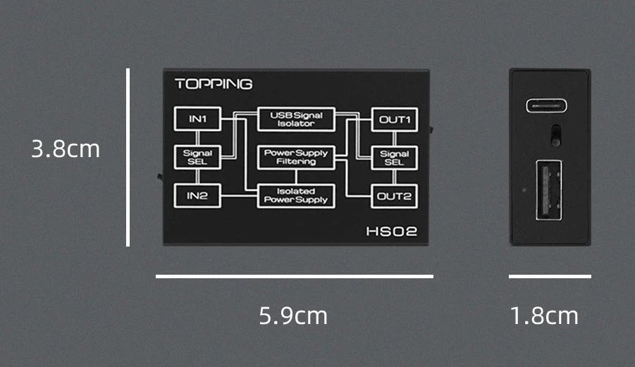 TOPPING HS02 USB2.0 Audio Isolator (Apos Certified) - Image 16