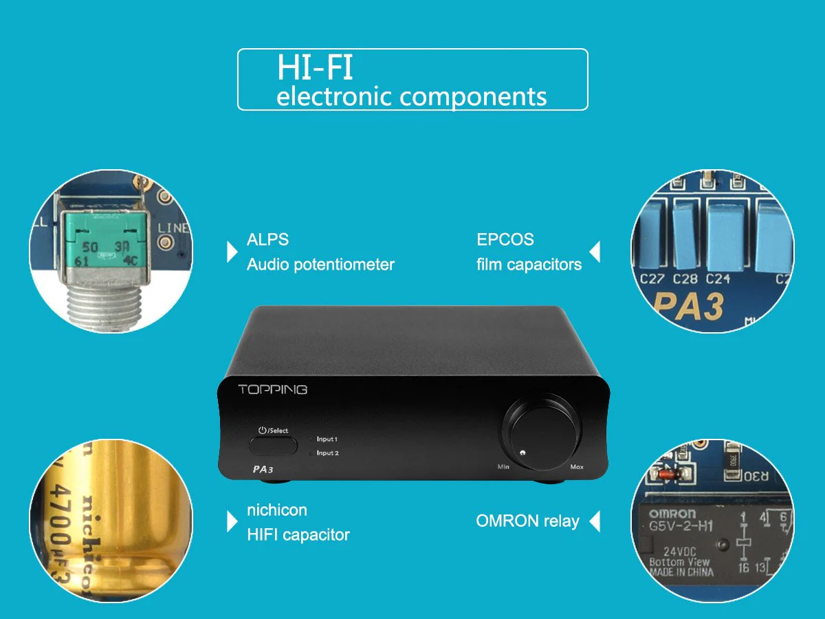 TOPPING PA3 Stereo Amplifier (Apos Certified) - Image 4