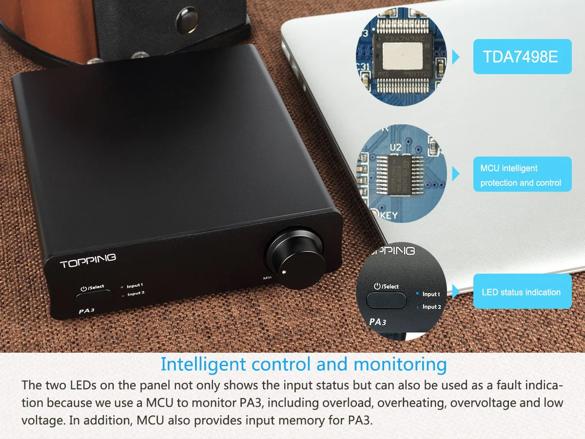TOPPING PA3 Stereo Amplifier (Apos Certified) - Image 7