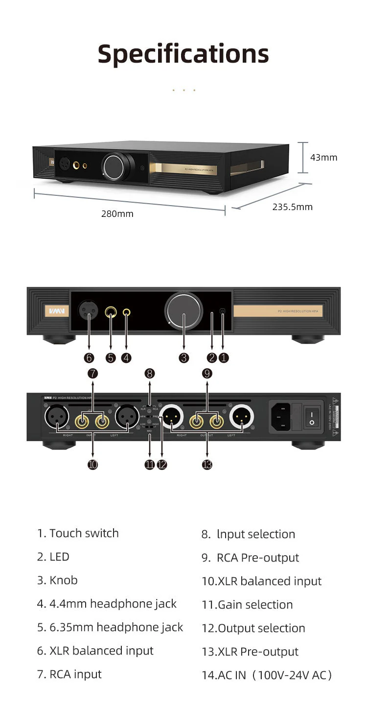 VMV P2 High Resolution Desktop Headphone Amp (Apos Certified) - Image 18