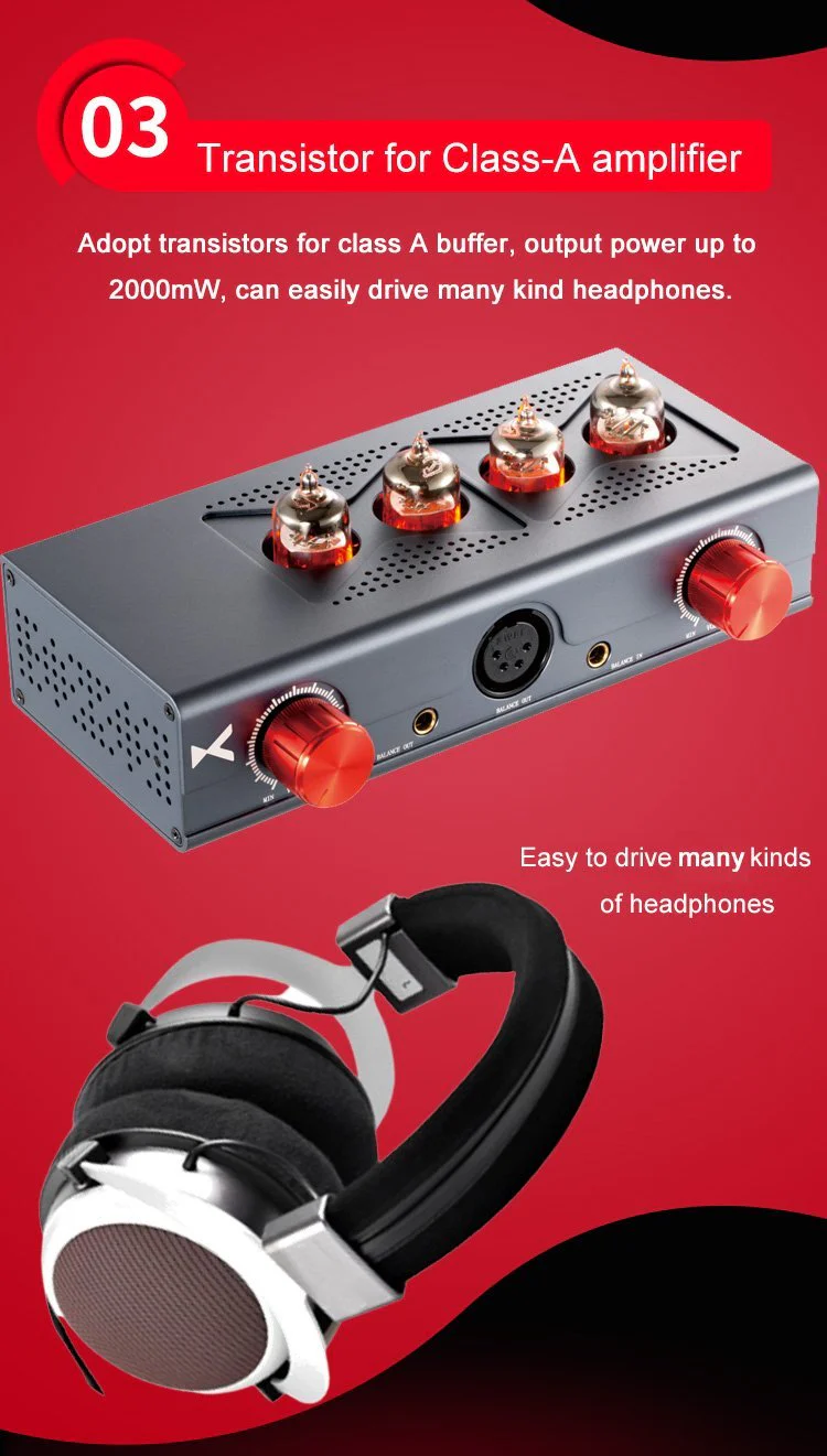 xDuoo MT-604 Balanced Tube Headphone Amplifier (Apos Certified) - Image 6