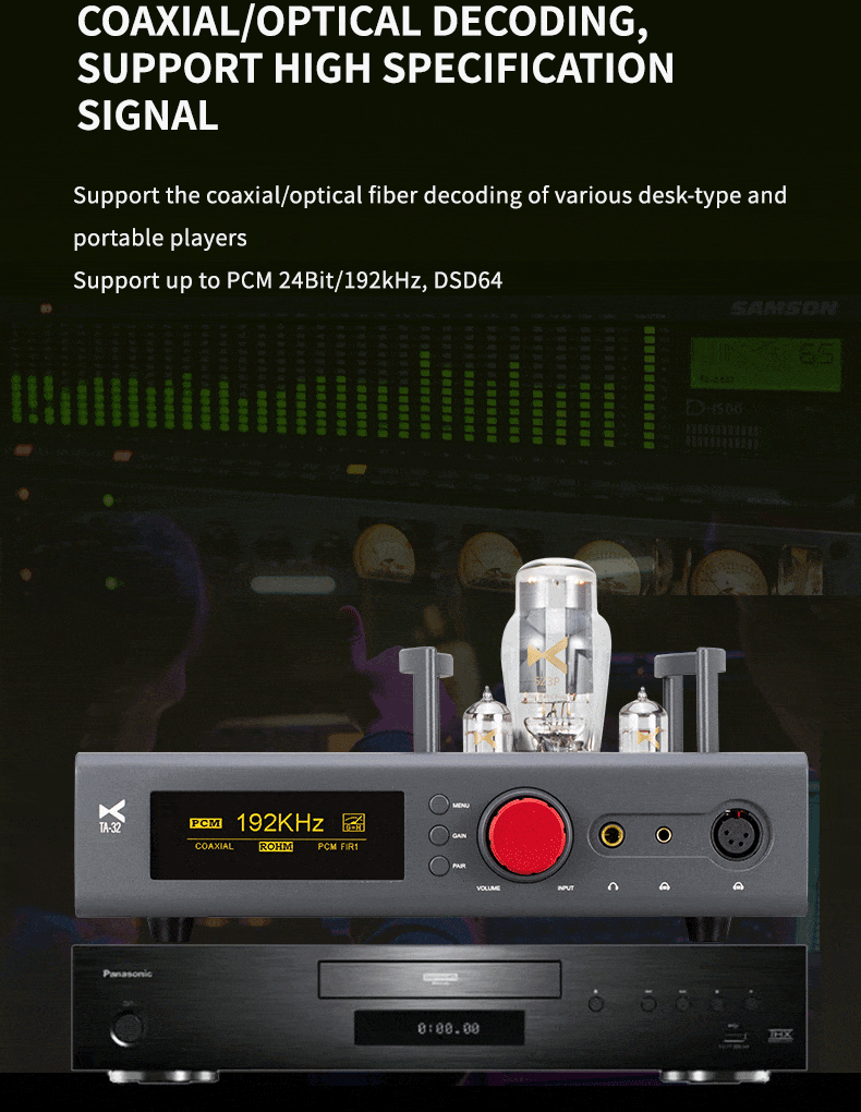 xDuoo TA-32 High-performance DAC & Balanced Tube Class-A Headphone Amplifier - Image 7
