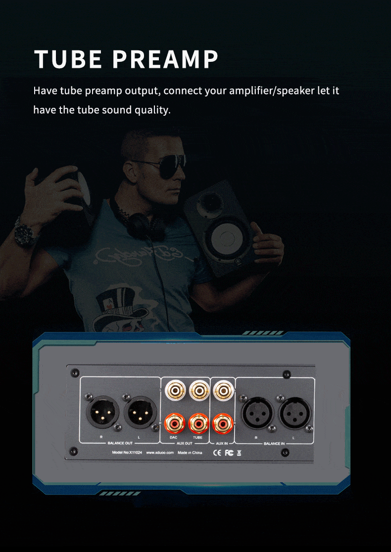 xDuoo TA-32 High-performance DAC & Balanced Tube Class-A Headphone Amplifier - Image 9