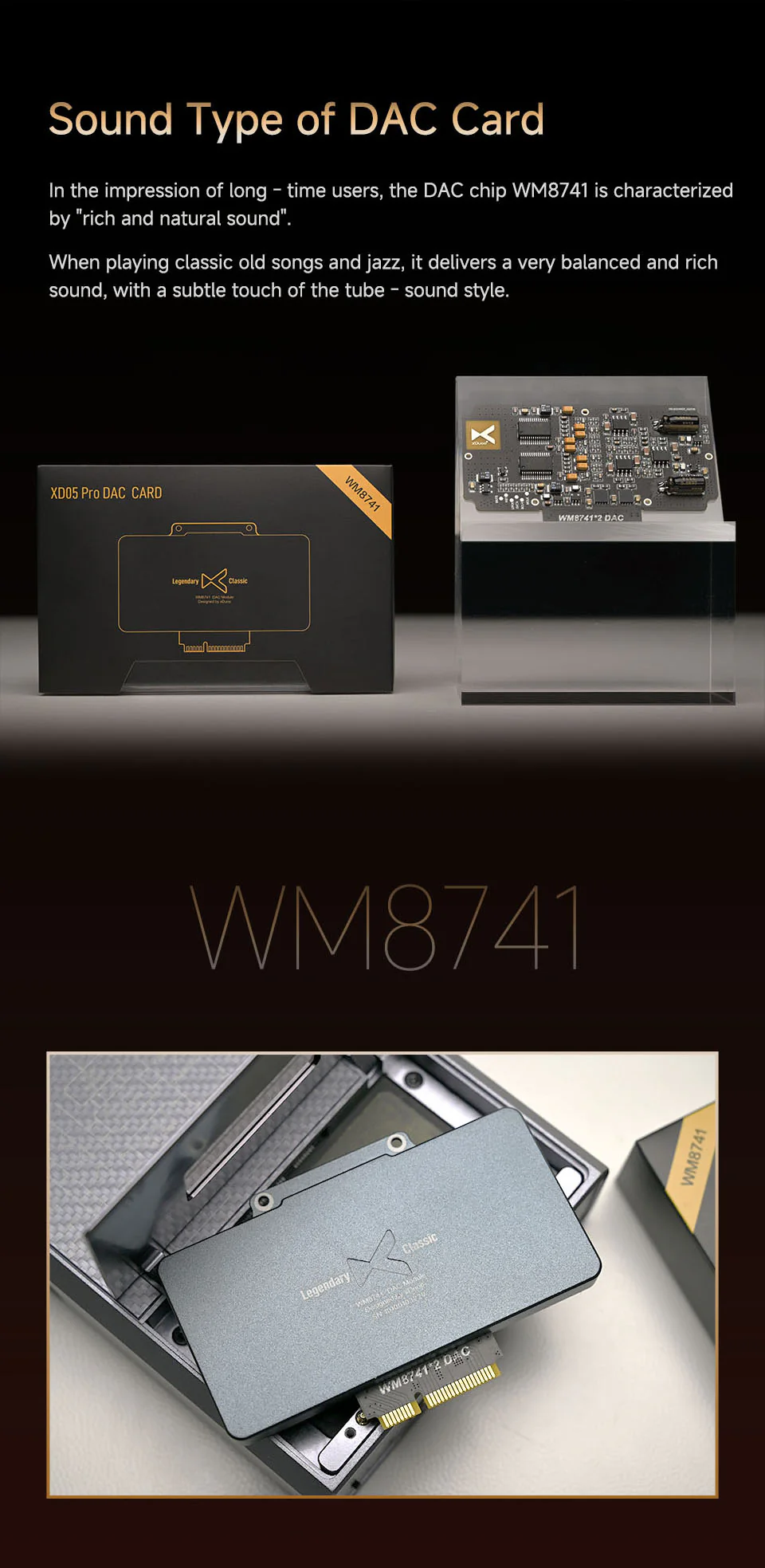 xDuoo WM8741 DAC Card FOR XDUOO XD05PRO HARD NUCLEUS MODULAR DAC/AMP - Image 4