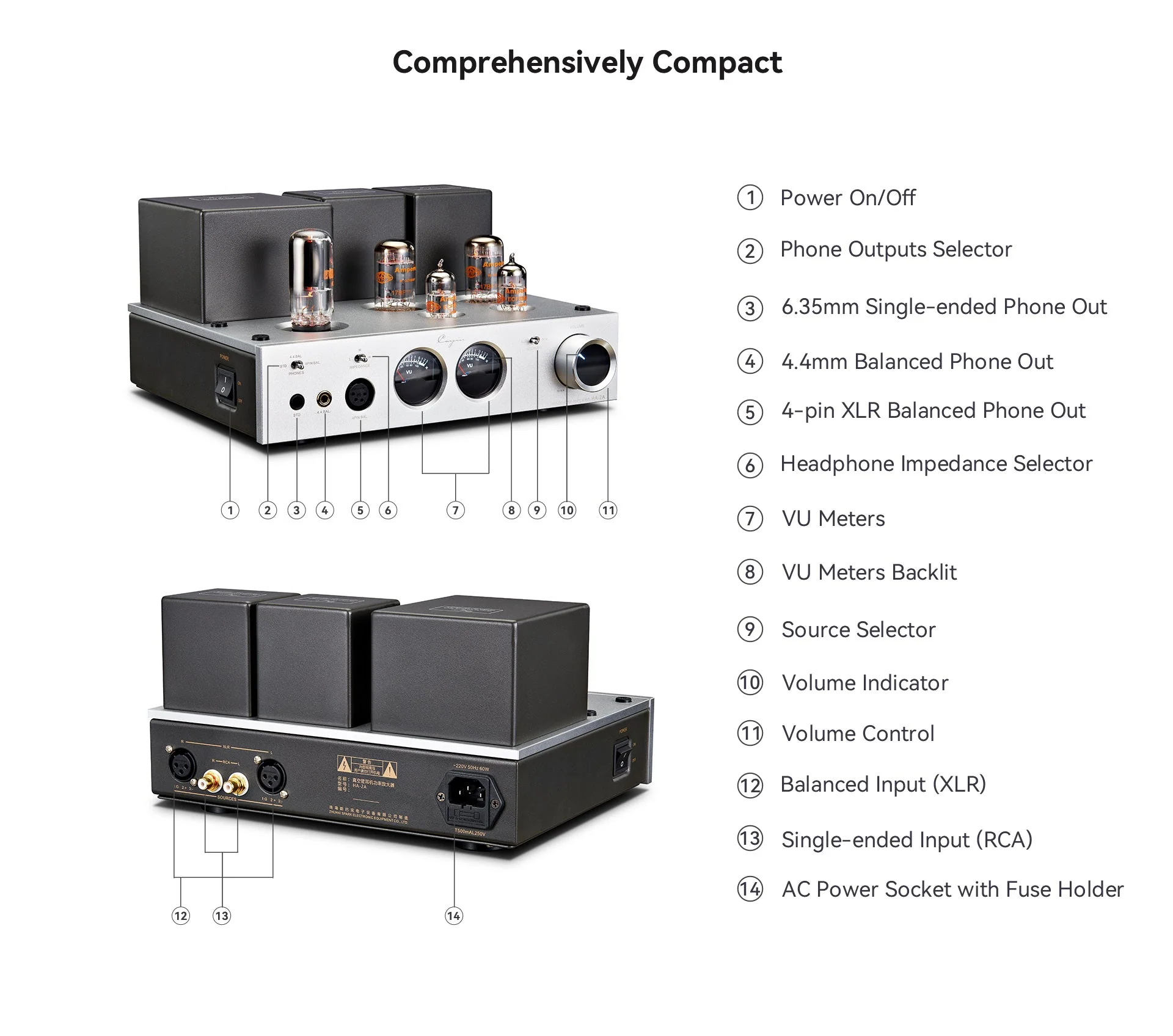 Cayin HA-2A Desktop Tube Headphone Amplifier - Image 13