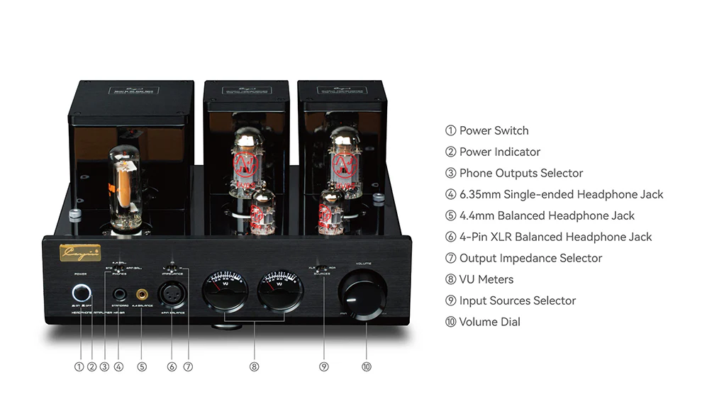 Cayin HA-3A Desktop Tube Headphone Amplifier - Image 17