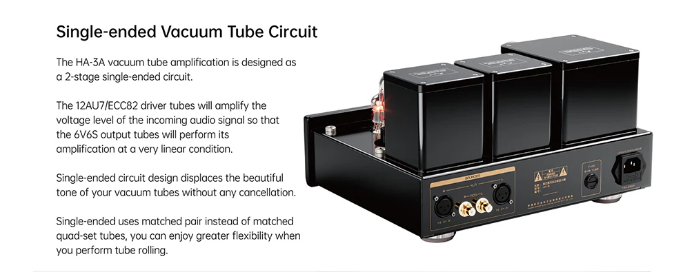 Cayin HA-3A Desktop Tube Headphone Amplifier - Image 5
