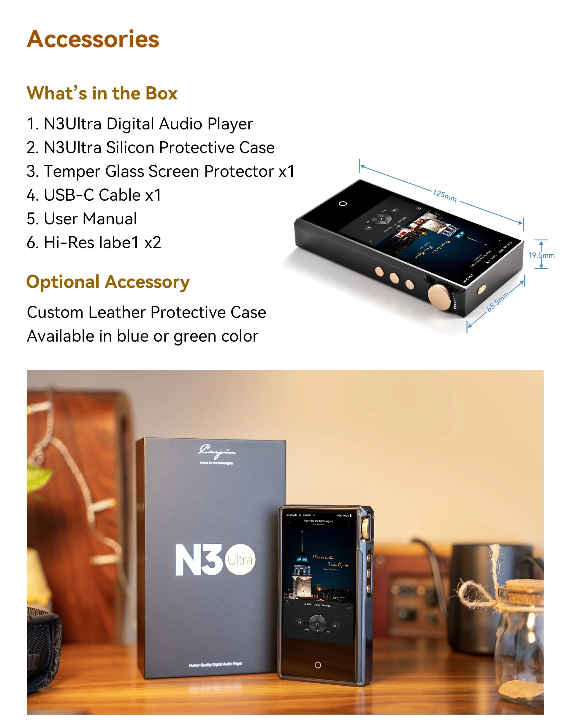 Cayin N3Ultra Triple Timbre Digital Audio Player - Image 16