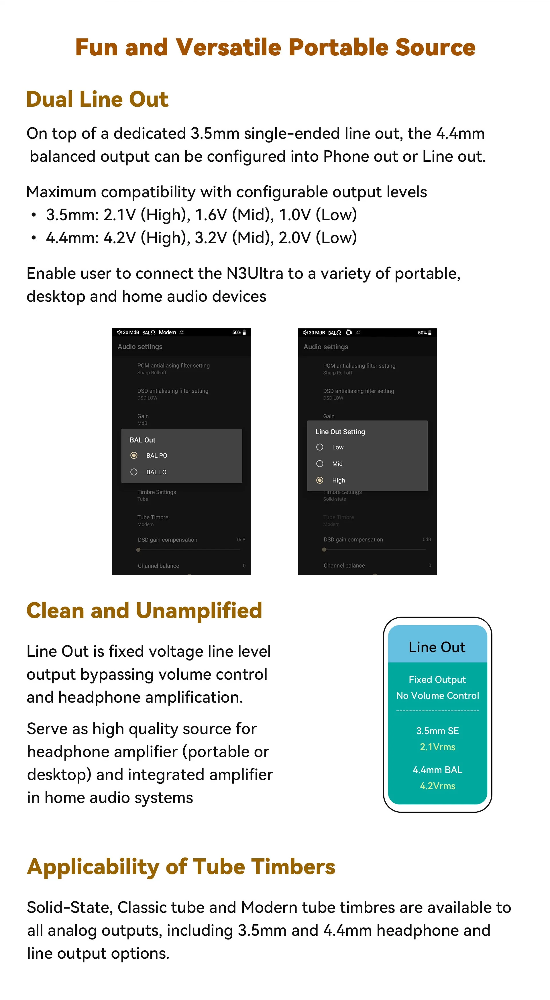 Cayin N3Ultra Triple Timbre Digital Audio Player - Image 7