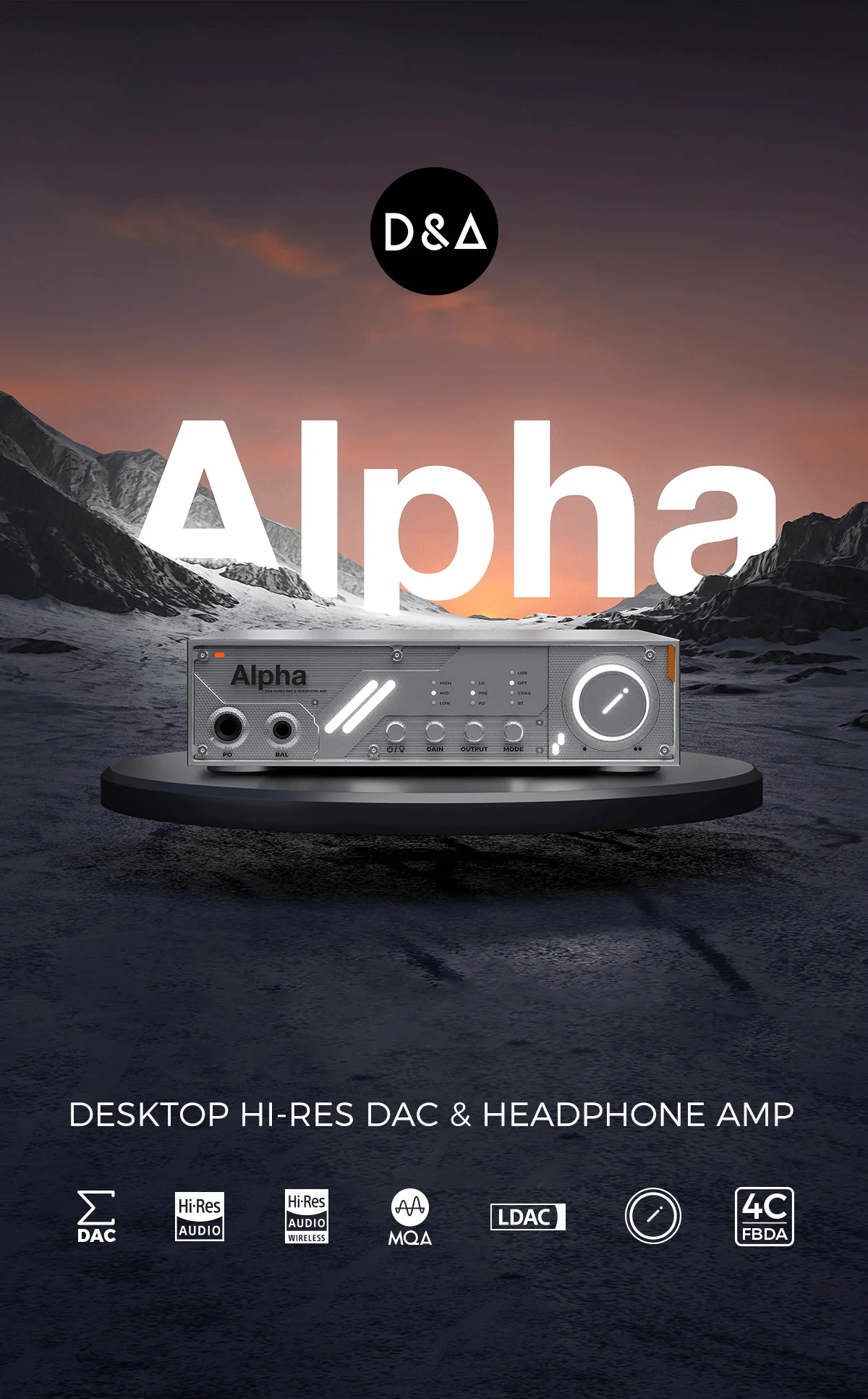 D&A Alpha Hi-Res DAC & Headphone Amp - Image 3
