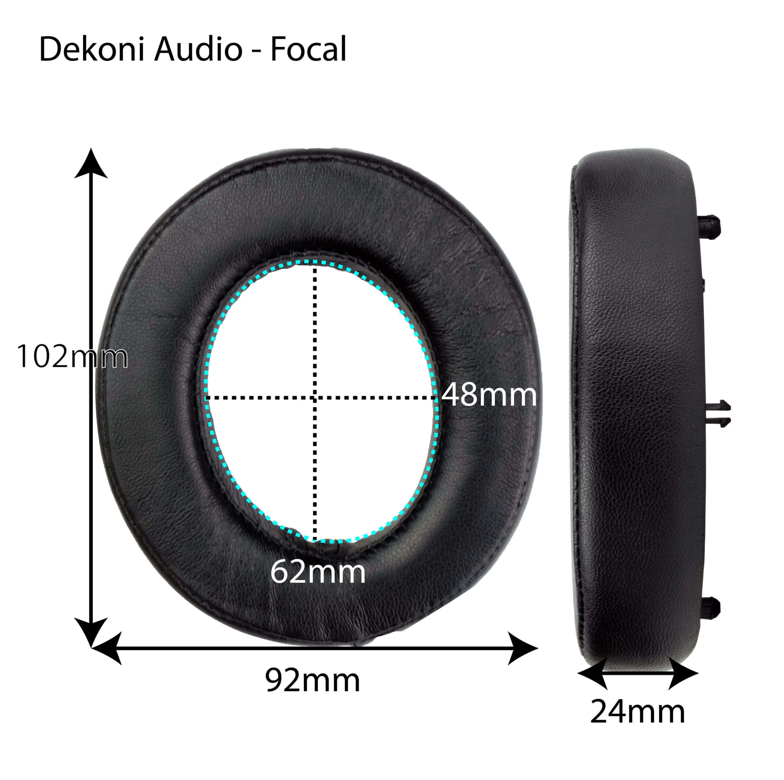 Dekoni Audio EPZ-FOCAL-SK Replacement Ear Pads for Focal Headphones Elite Sheepskin - Image 7