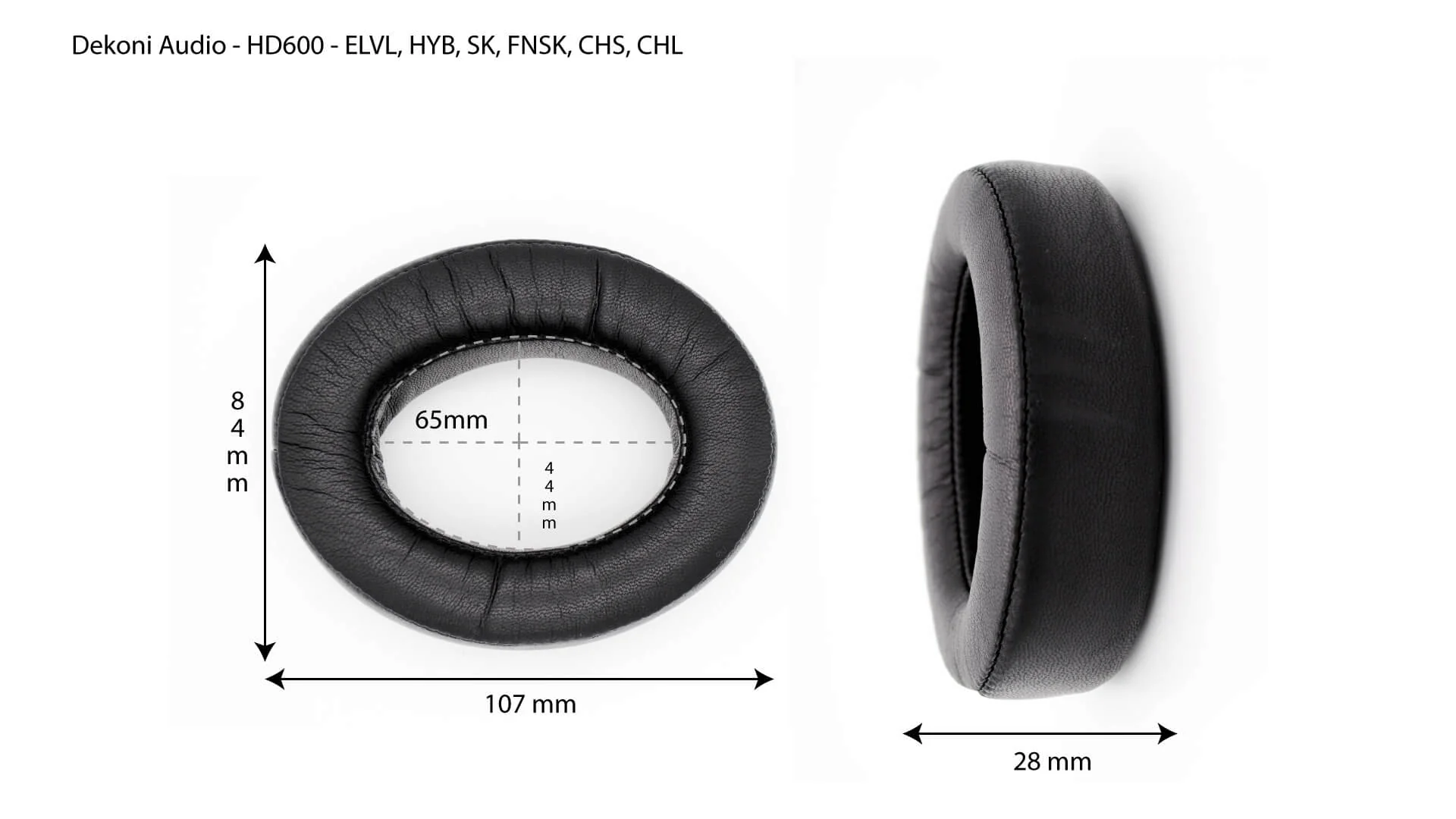 Dekoni Audio EPZ-HD600-HYB Replacement Ear Pads for Sennheiser HD600 Series Headphones Elite Hybrid - Image 7