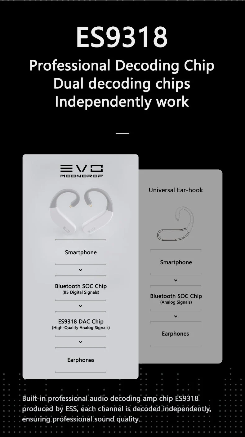 EVO Dual ES9318 Bluetooth Ear-Hooks - Image 4