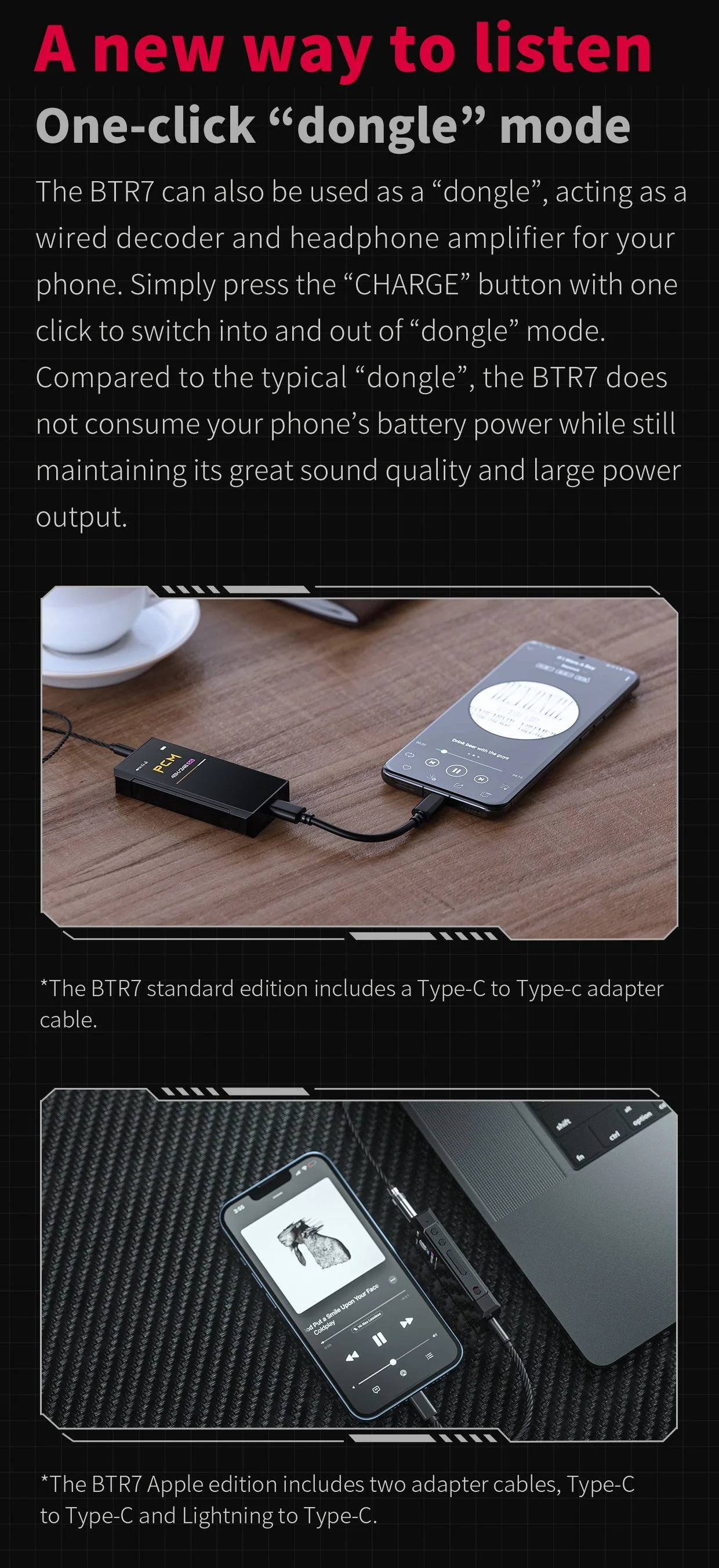 FiiO BTR7 Portable Hi-Fi Bluetooth DAC/Amp - Image 14