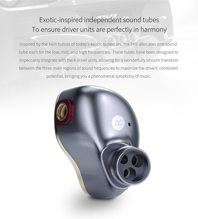 FiiO FH5 Quad Driver Hybrid In-Ear Monitors (IEMs) - Image 5