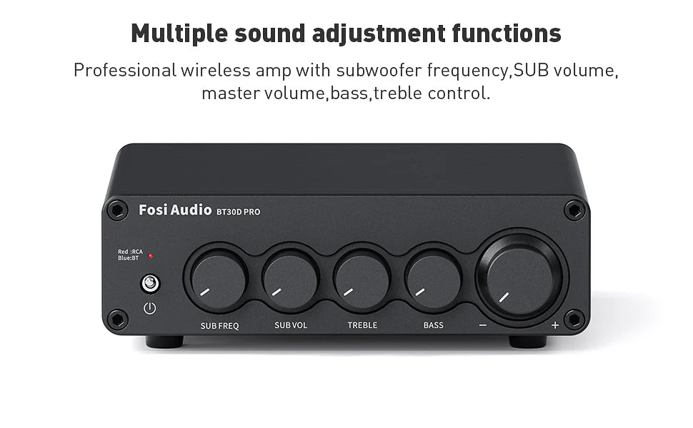 Fosi Audio BT30D Pro Bluetooth 5.0 2.1 Channel Power Amplifier - Image 5