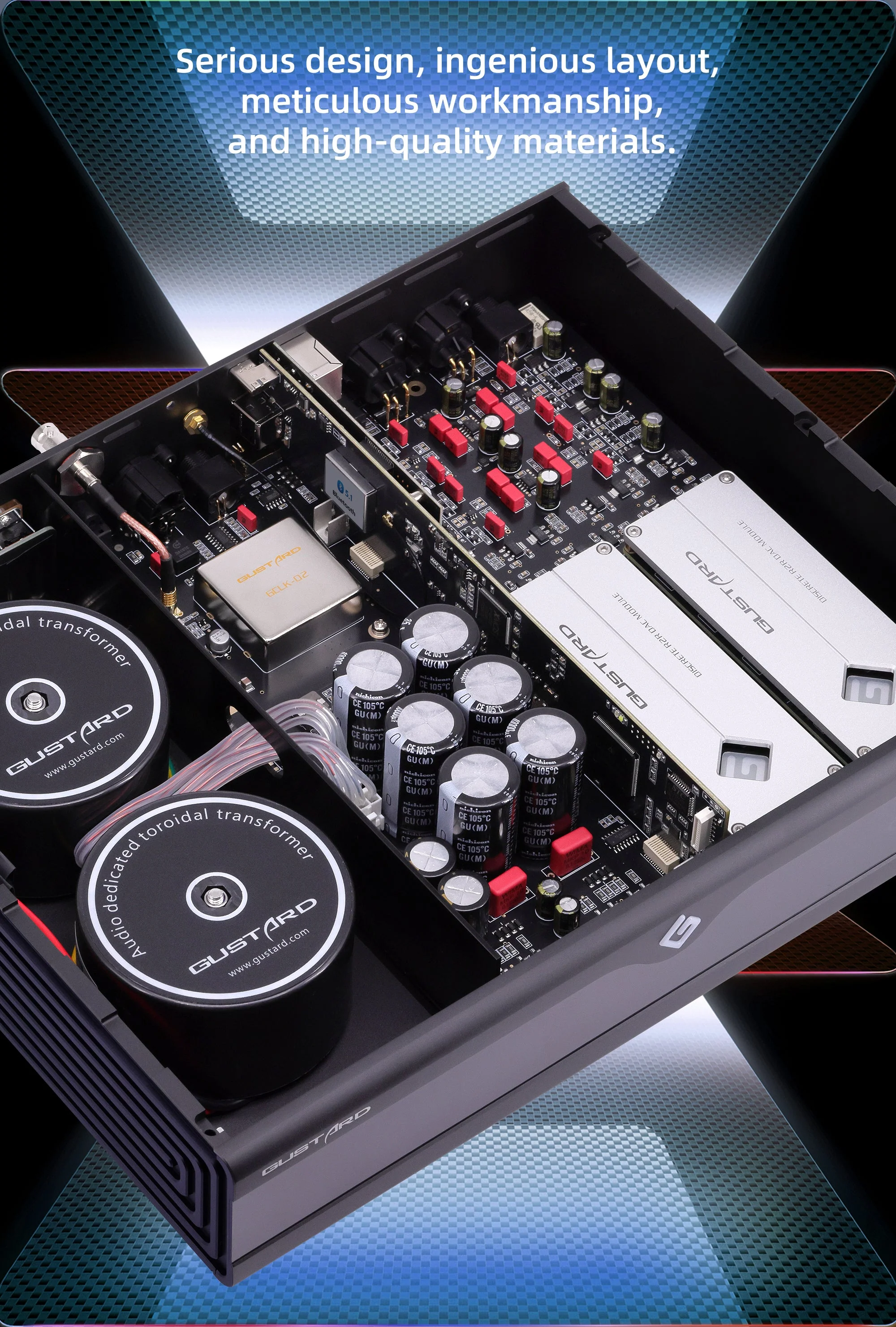 GUSTARD DAC-R26II Network Streaming R2R DAC - Image 8