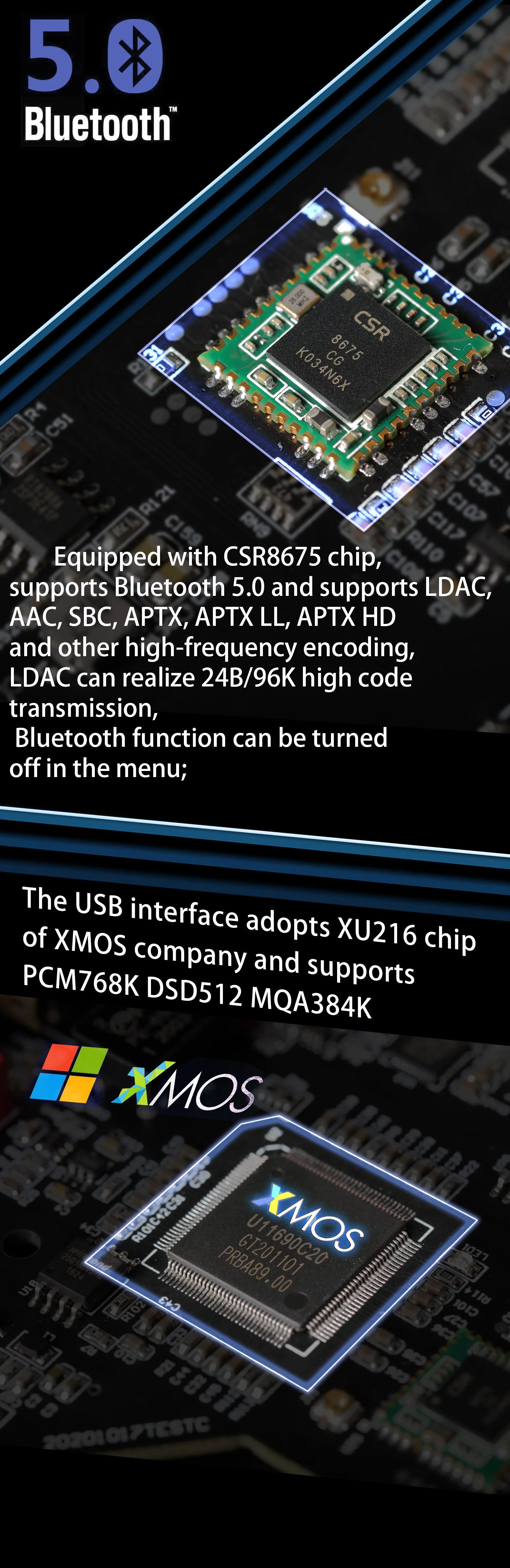 Gustard X16 MQA DAC (Digital-to-Analog Converter) - Image 8