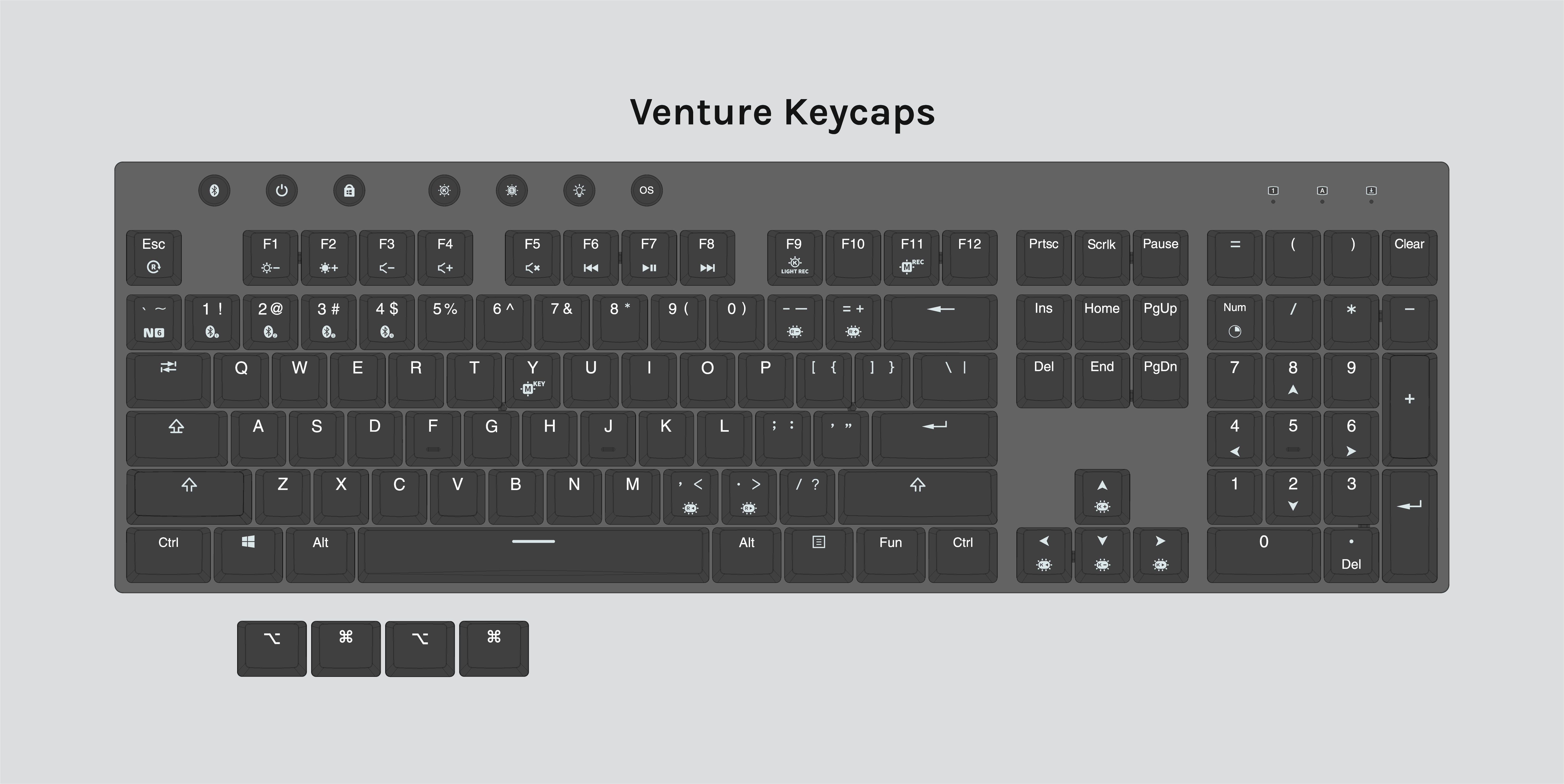 Hexgears Venture Low-Profile Bluetooth Mechanical Keyboard - Image 11