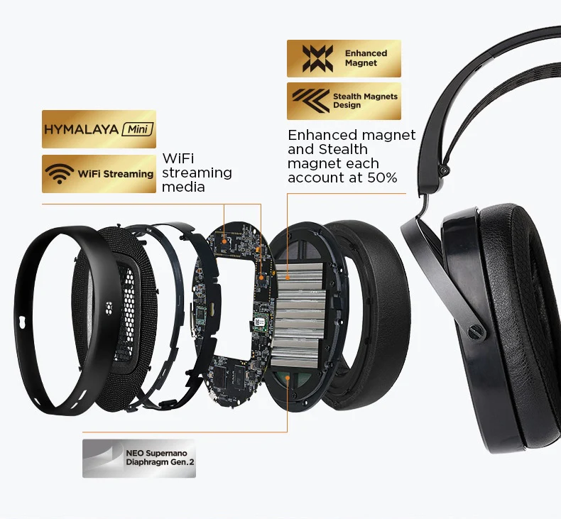 HIFIMAN Arya Wifi Planar Magnetic Wireless Headphones - Image 7