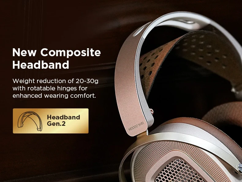 HIFIMAN HE1000 WiFi Streaming Media Planar Magnetic Headphones - Image 9