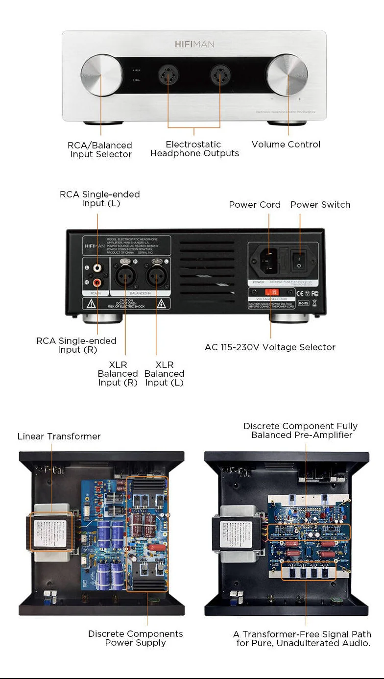 HIFIMAN Mini Shangri-La Headphone System (Headphone + Amplifier) - Image 10