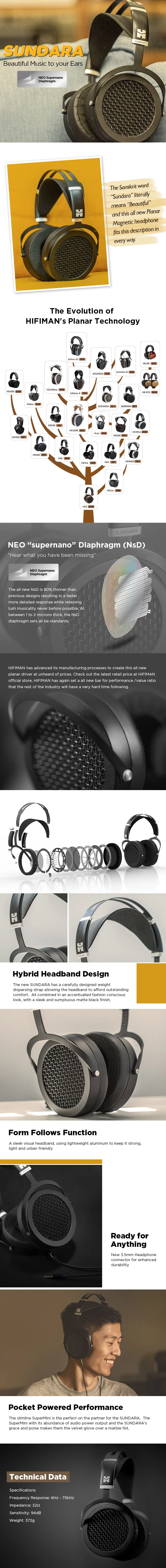 HIFIMAN Sundara Planar Magnetic Headphones - Image 13
