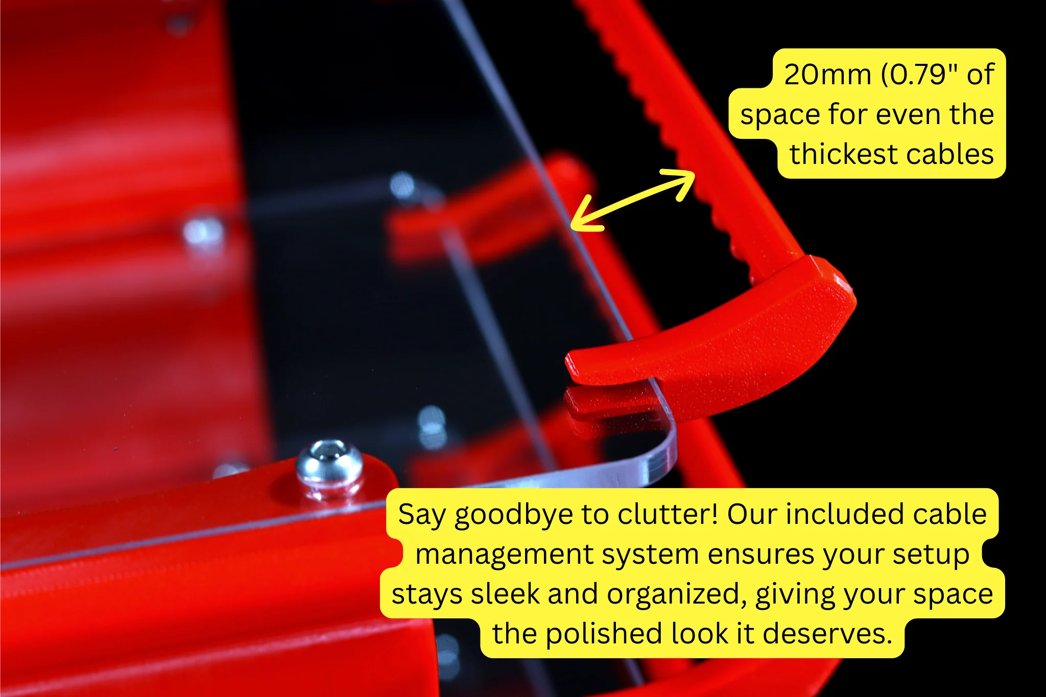 Sound Solver Large Desktop Audio Rack | External Brackets | Acrylic Shelves - Image 7